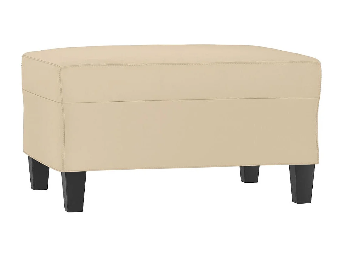 Ensemble de canapés 3 pièces avec coussins Crème Tissu microfibre