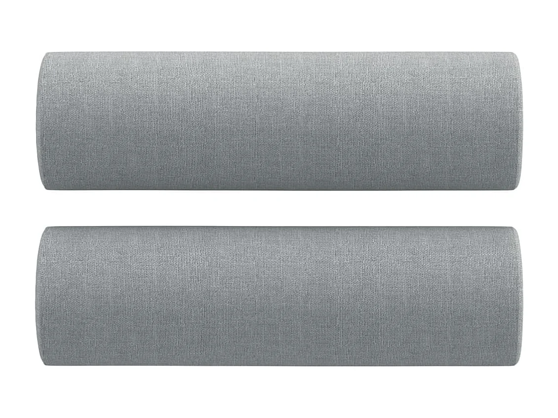 Ensemble de canapés 3 pièces coussins gris clair tissu