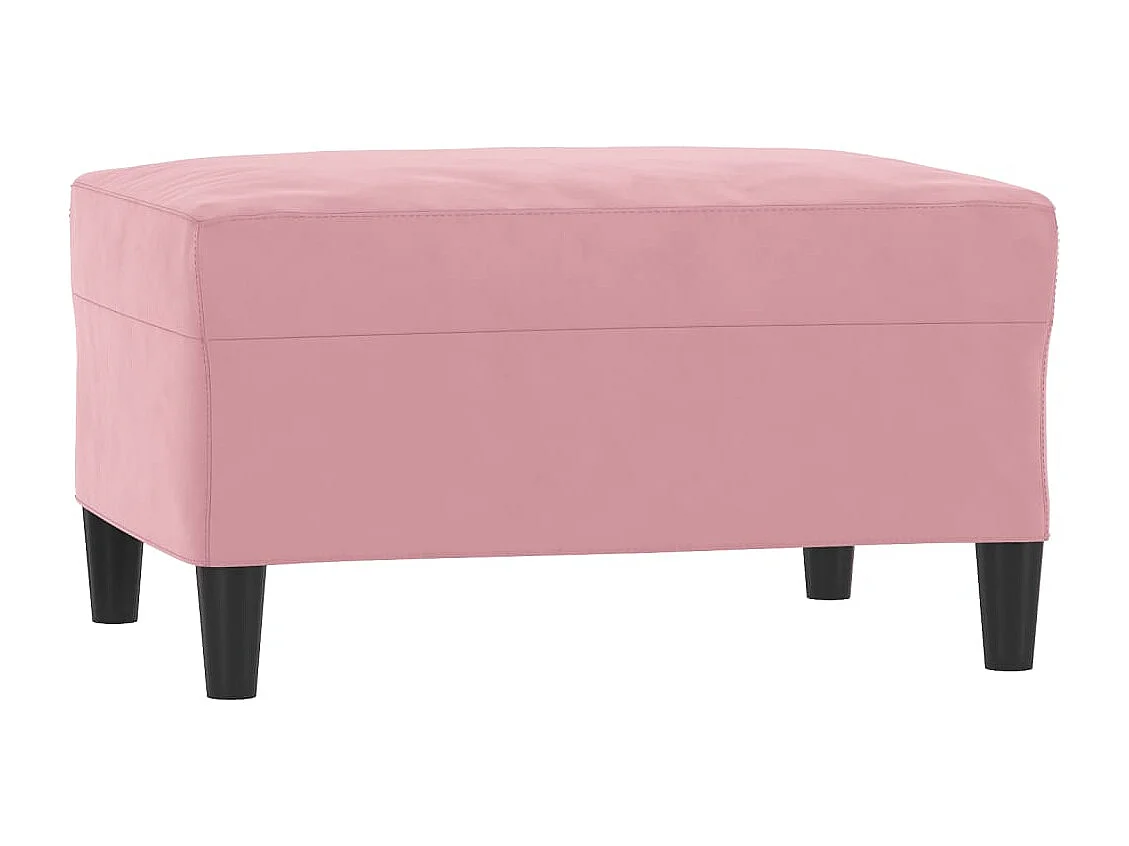 4 peças conjunto de sofás com almofadões veludo rosa