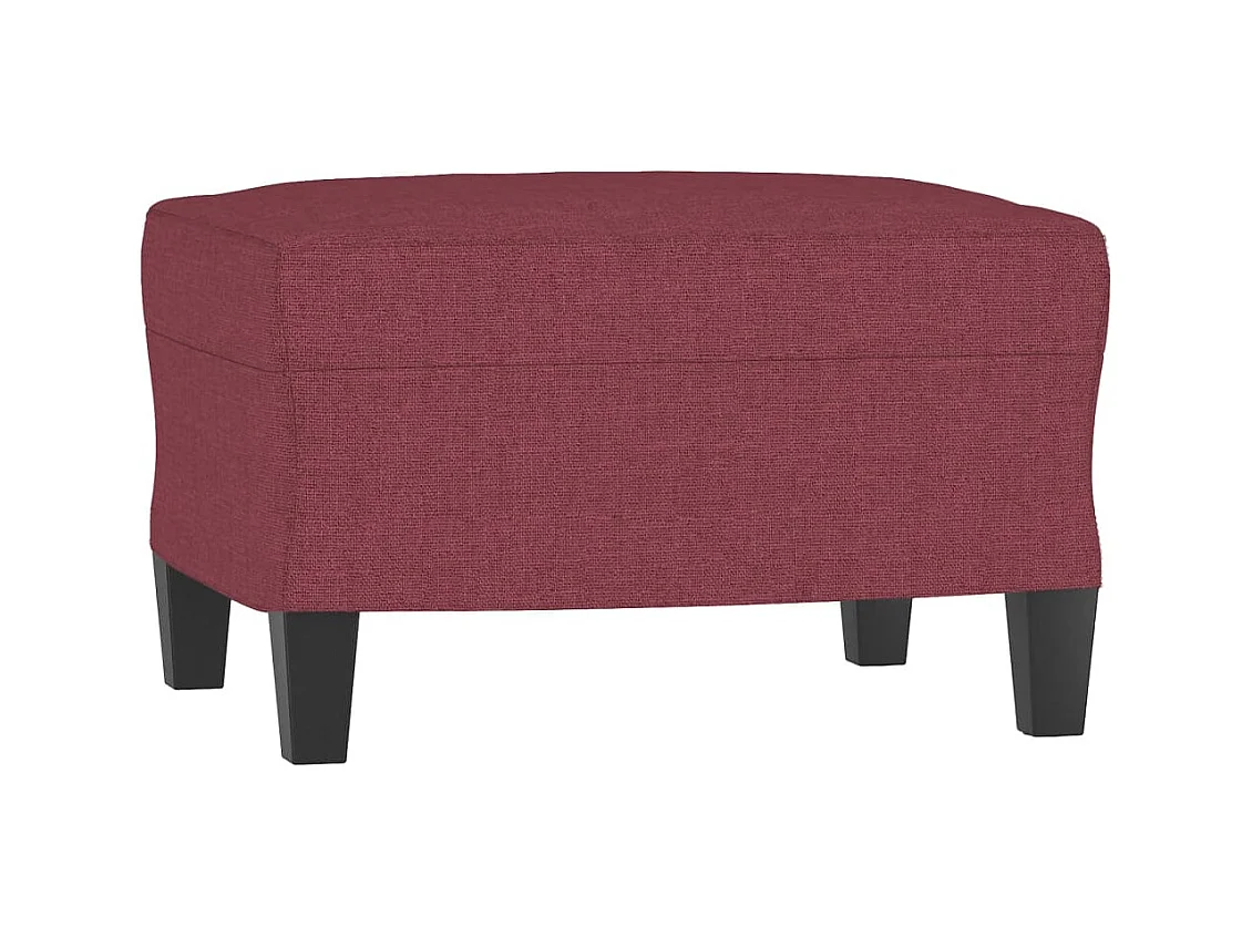 Ensemble de canapés 3 pièces avec coussins Rouge bordeaux Tissu