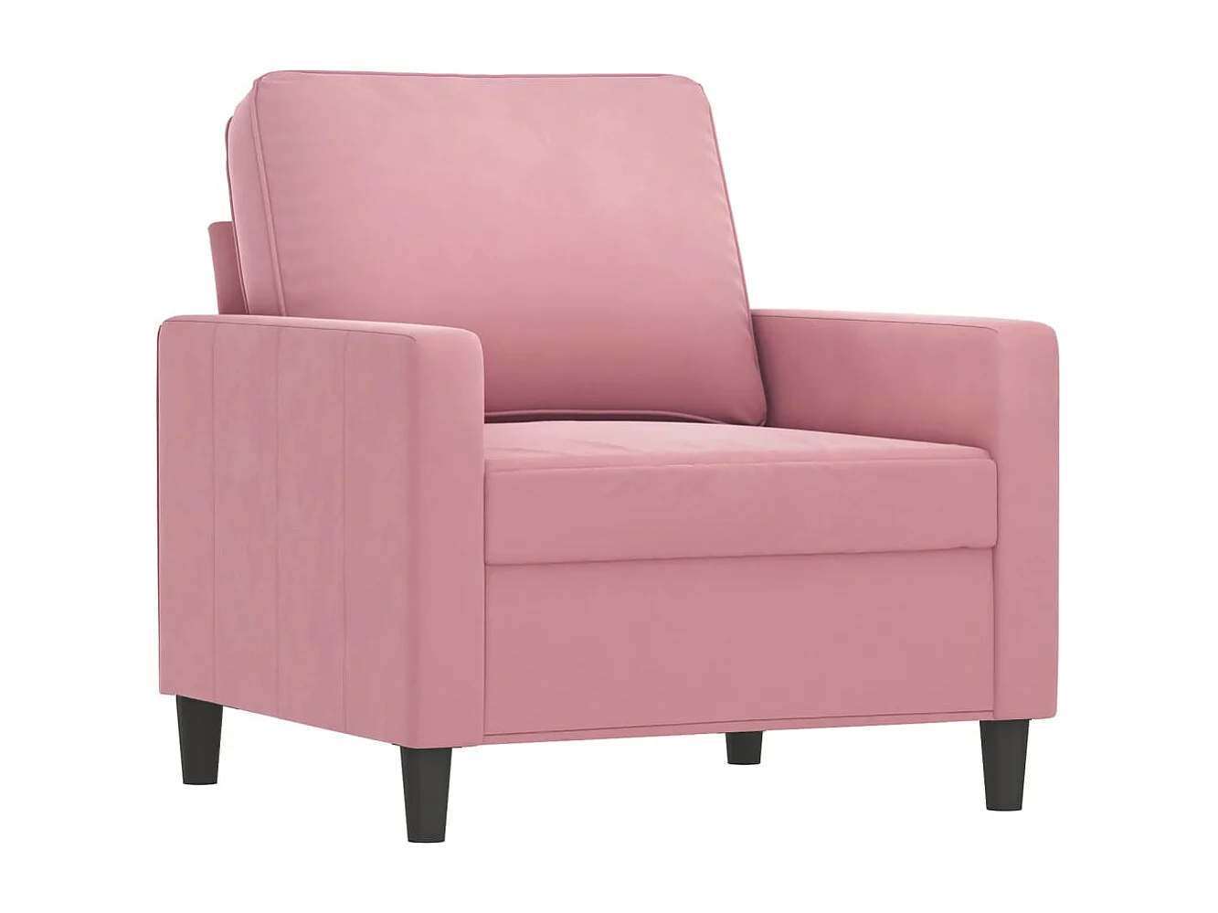 3-delige Loungeset met kussens fluweel roze