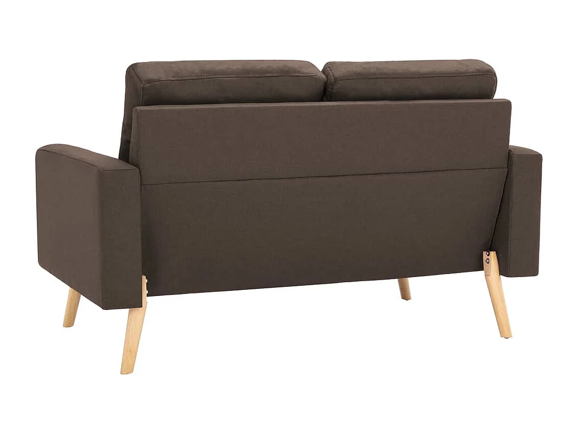 Ensemble de canapés 2 pièces Tissu Marron