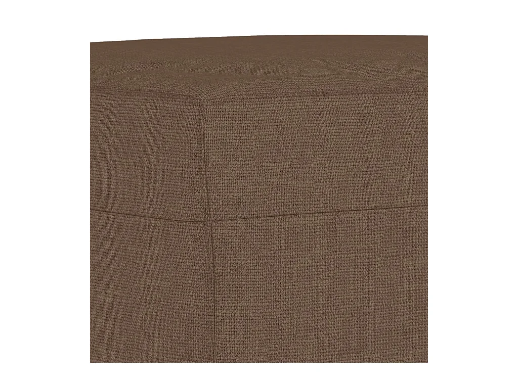 Ensemble de canapés 4 pièces avec coussins Marron Tissu