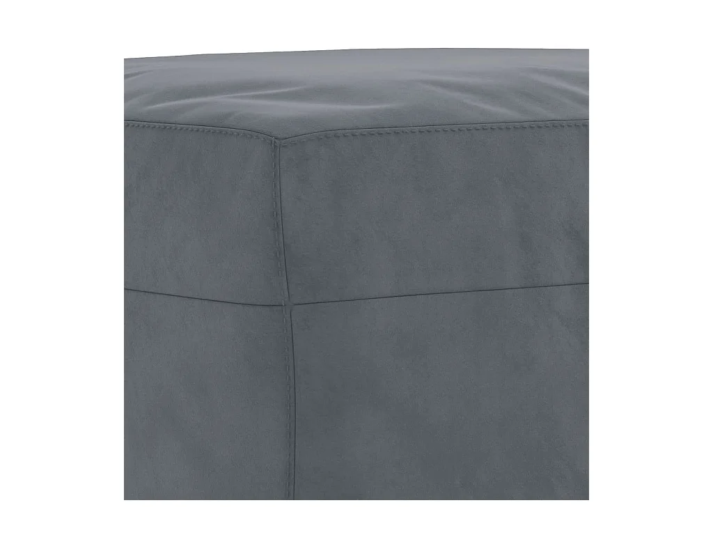 Ensemble de canapés 3 pièces avec coussins Gris foncé Velours