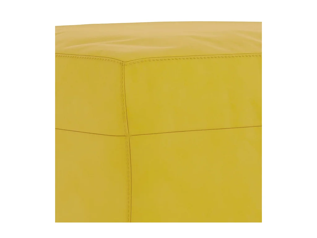 Ensemble de canapés 4 pièces avec coussins Jaune Velours