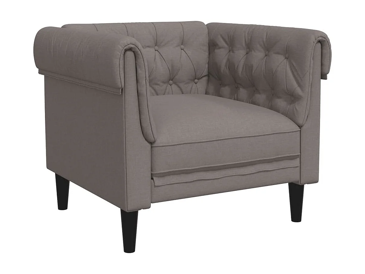 3-delige Loungeset stof taupe