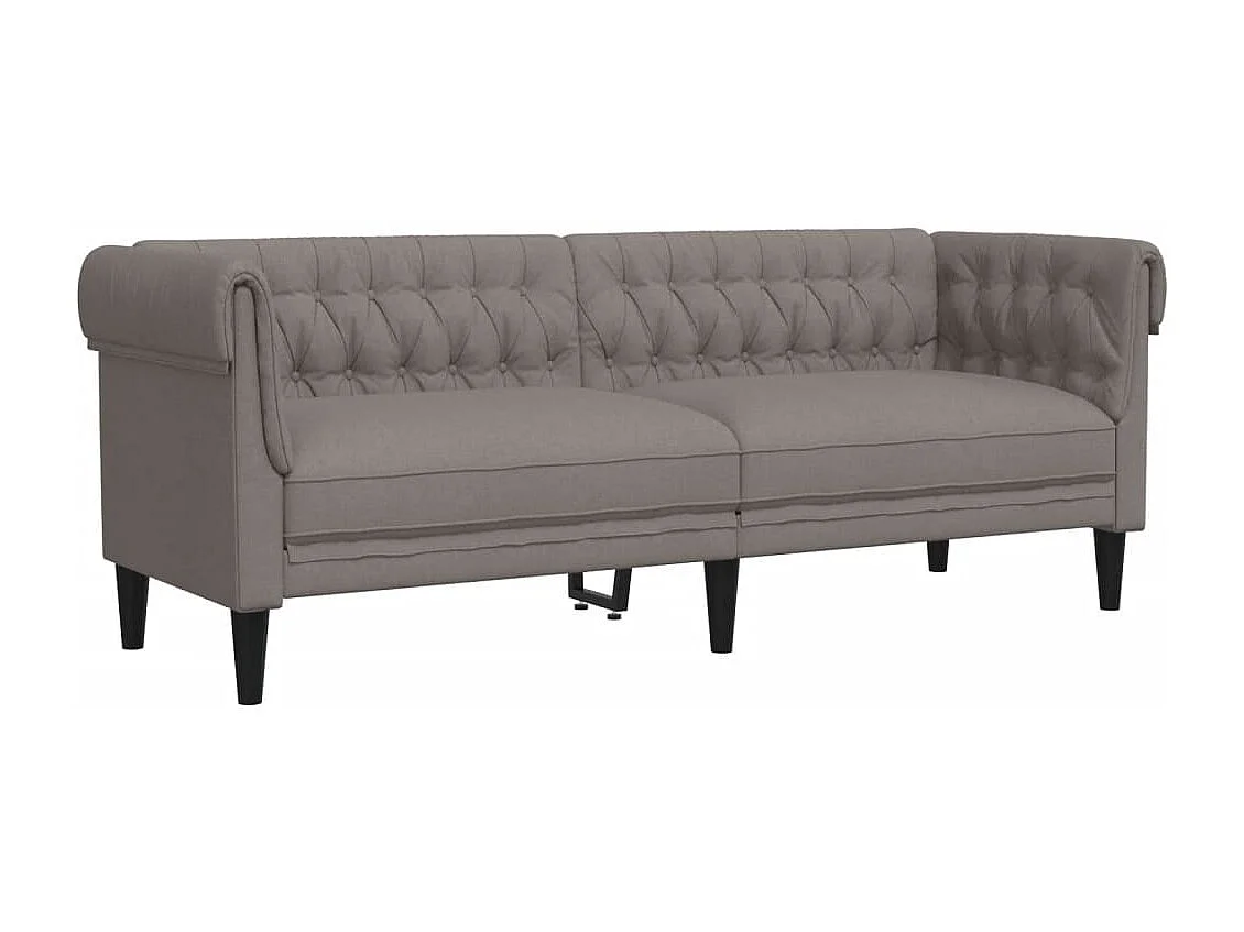 3-delige Loungeset stof taupe
