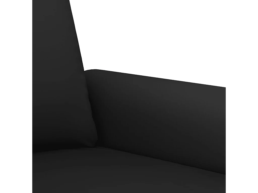 Ensemble de canapés 4 pièces avec coussins Noir Velours