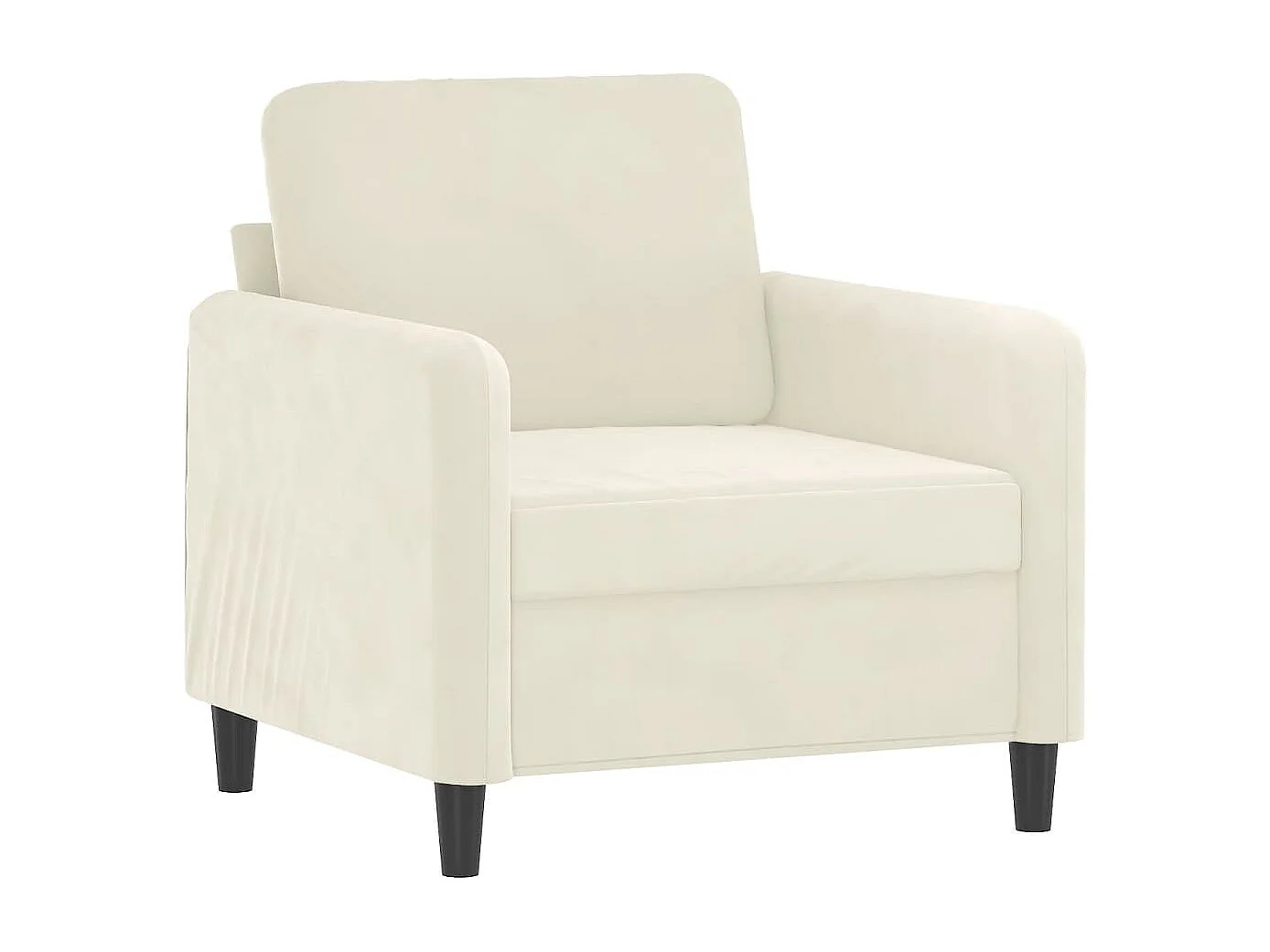 3 peças conjunto de sofás veludo cor creme