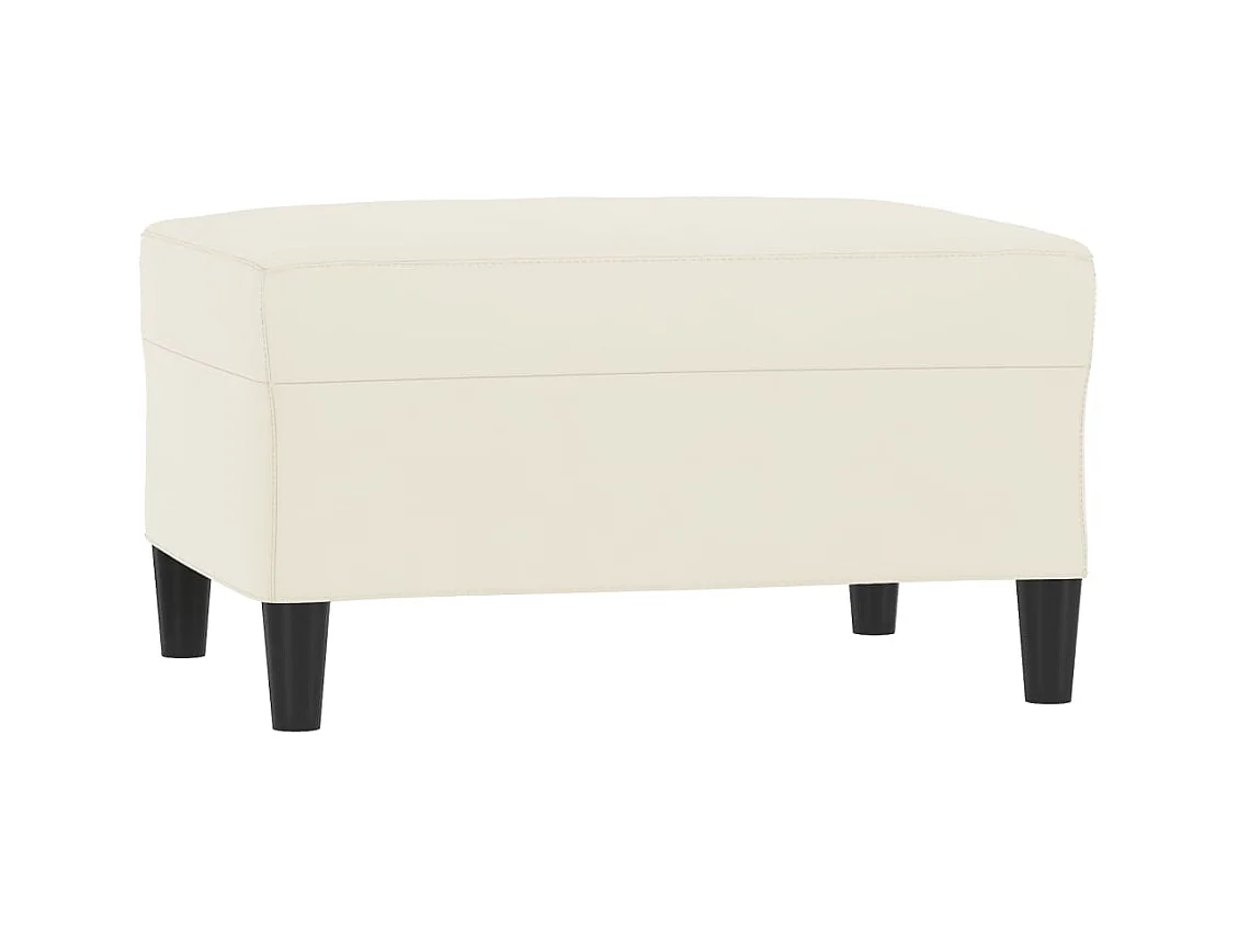 3 peças conjunto de sofás com almofadões veludo cor creme