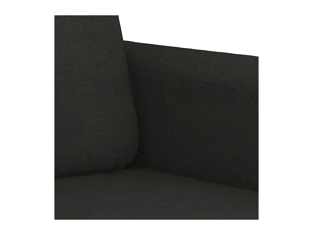 Juego de sofás con cojines 2 piezas tela negro