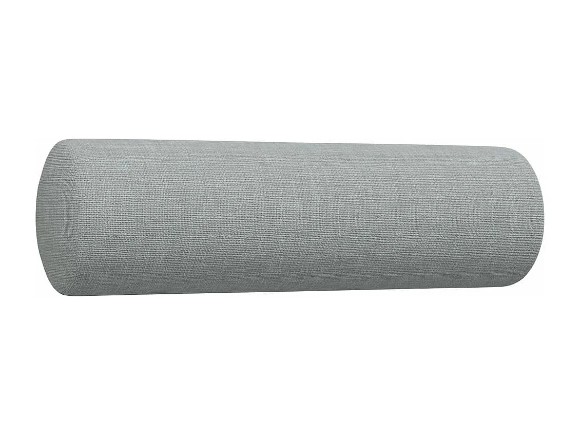 Ensemble de canapés 2 pièces coussins décoratifs gris clair tissu