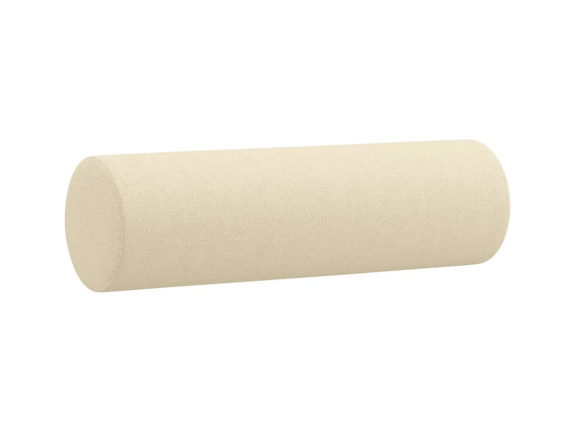 Ensemble de canapés 2 pièces avec coussins crème tissu