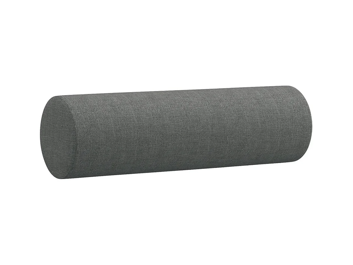 Ensemble de canapés 4 pièces coussins gris foncé tissu
