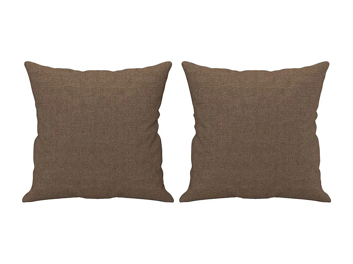 3-delige Loungeset met kussens stof bruin