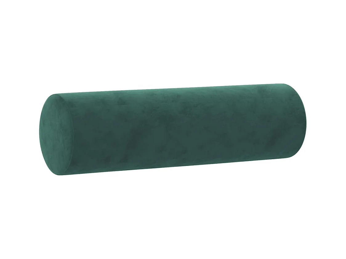 Ensemble de canapés 2 pièces avec coussins vert foncé velours
