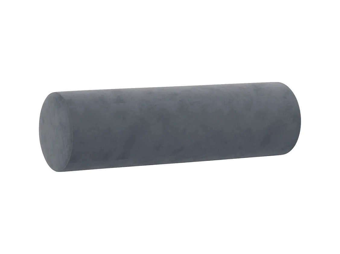 Ensemble de canapés 3 pièces avec coussins gris foncé velours