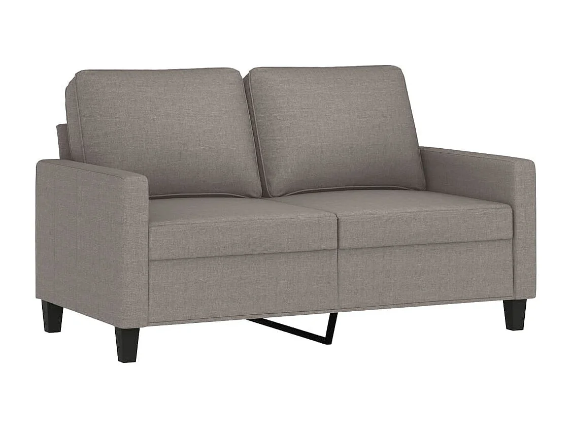 3-delige Loungeset met kussens stof taupe