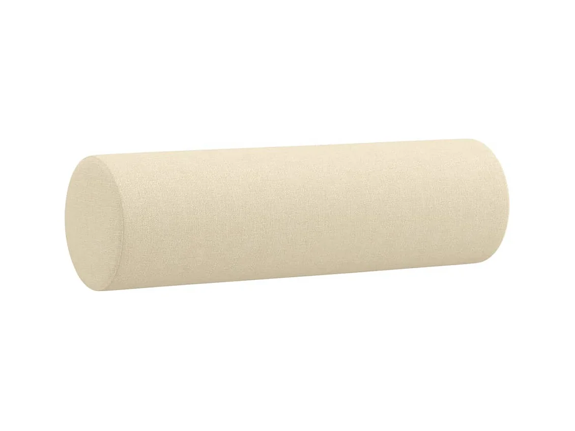 Ensemble de canapés 2 pièces avec coussins crème tissu