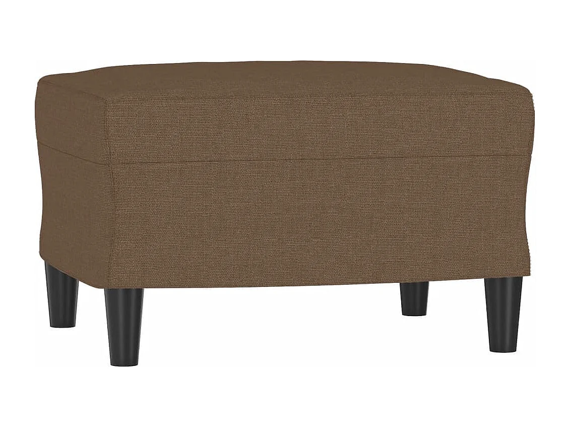 Ensemble de canapés 4 pièces avec coussins marron tissu