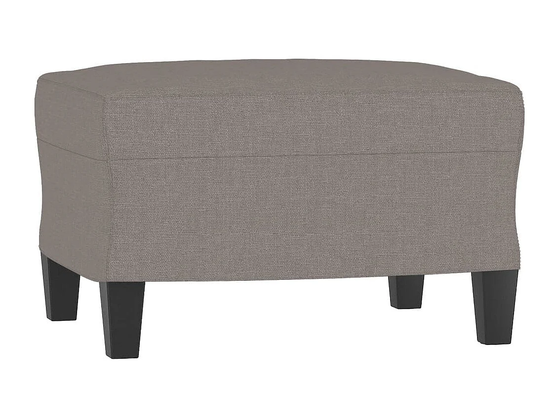 3-delige Loungeset met kussens stof taupe