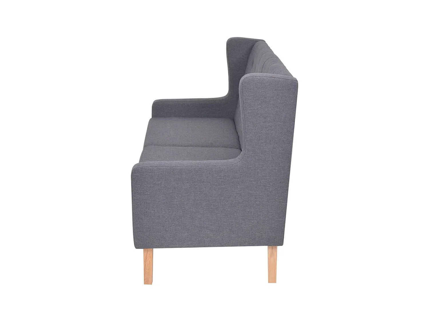 Ensemble de canapés 3 pièces tissu gris