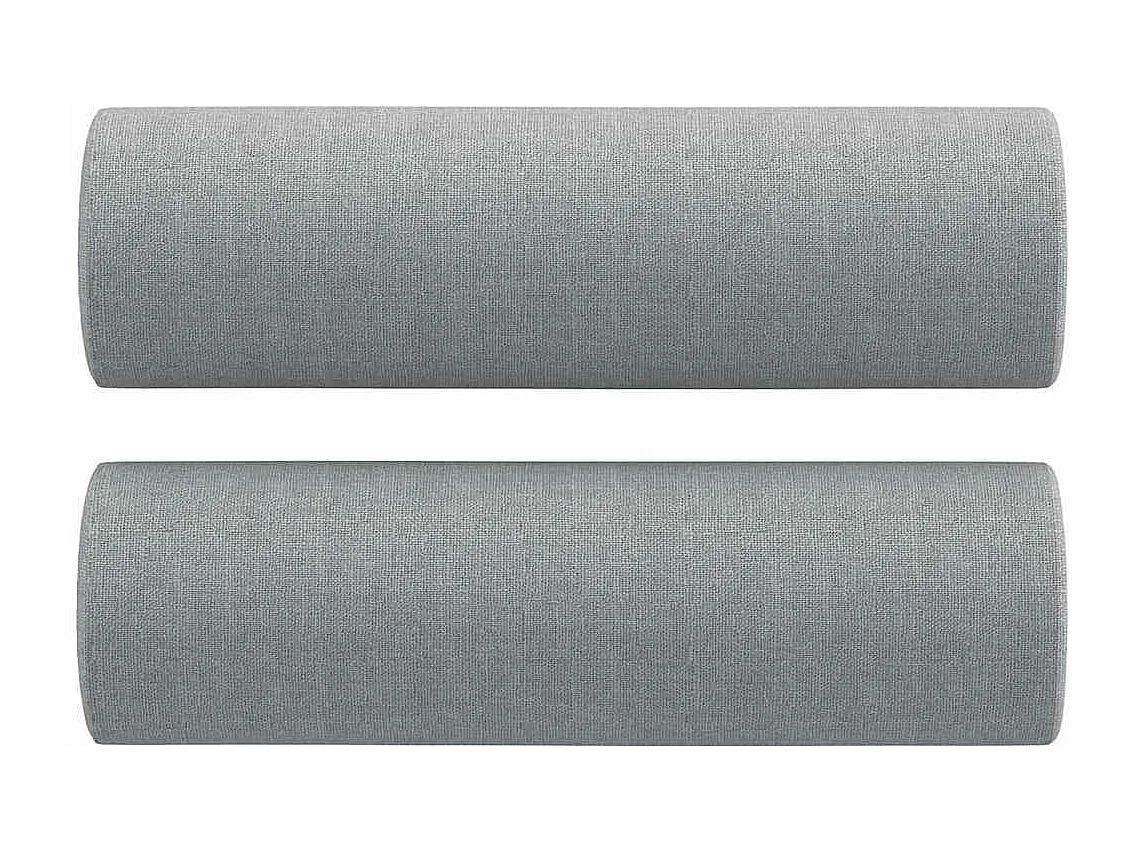 Ensemble de canapés 3 pièces coussins gris clair tissu