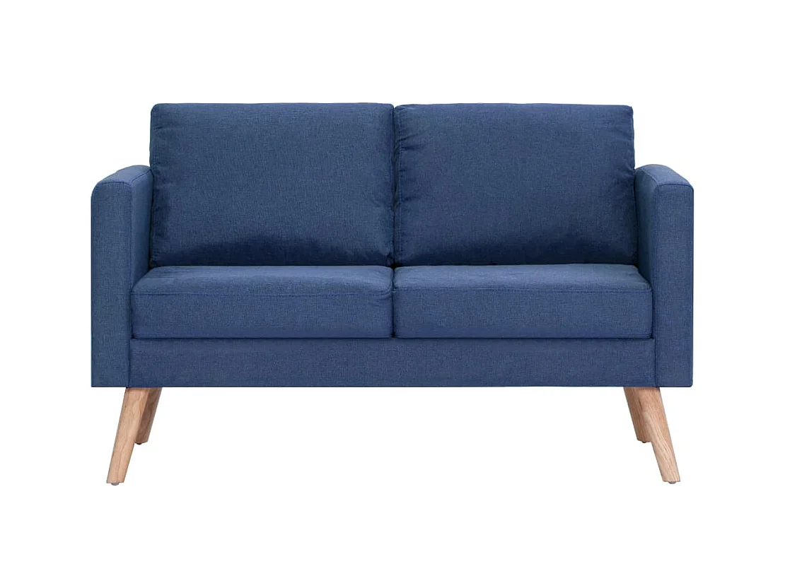 Ensemble de canapé 2 pièces Tissu Bleu