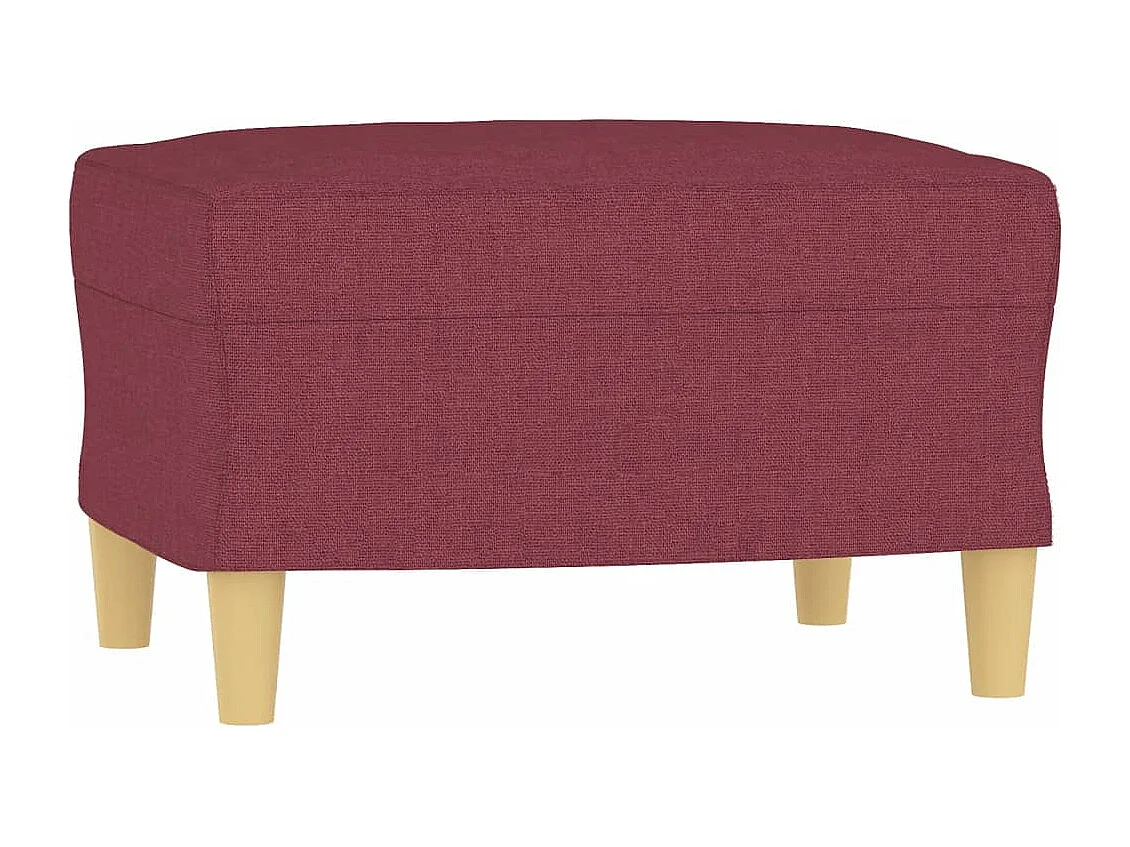 Ensemble de canapés 4 pièces avec coussins Rouge bordeaux Tissu