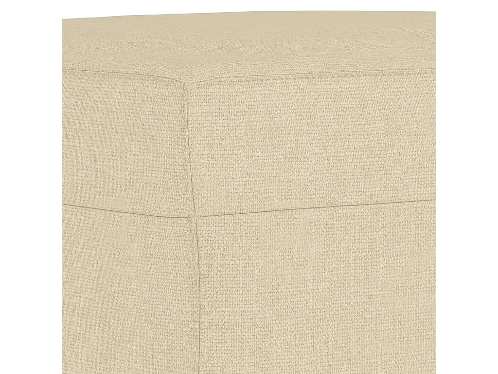 4 peças conjunto de sofás com almofadões tecido cor creme