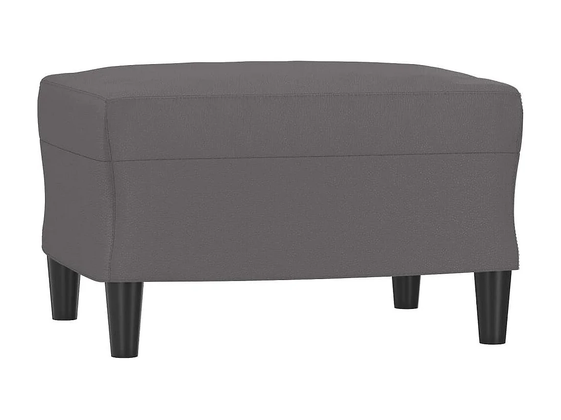 Ensemble de canapés 3 pièces avec coussins gris similicuir