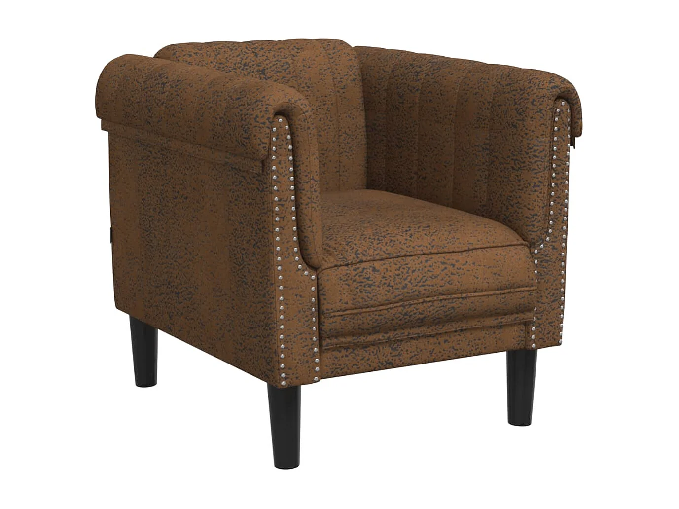 Ensemble de canapés 3 pièces marron velours