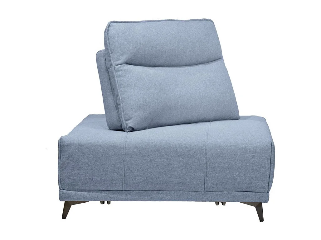 Angle pour canapé modulable tissu bleu clair dossier réglable - GINA