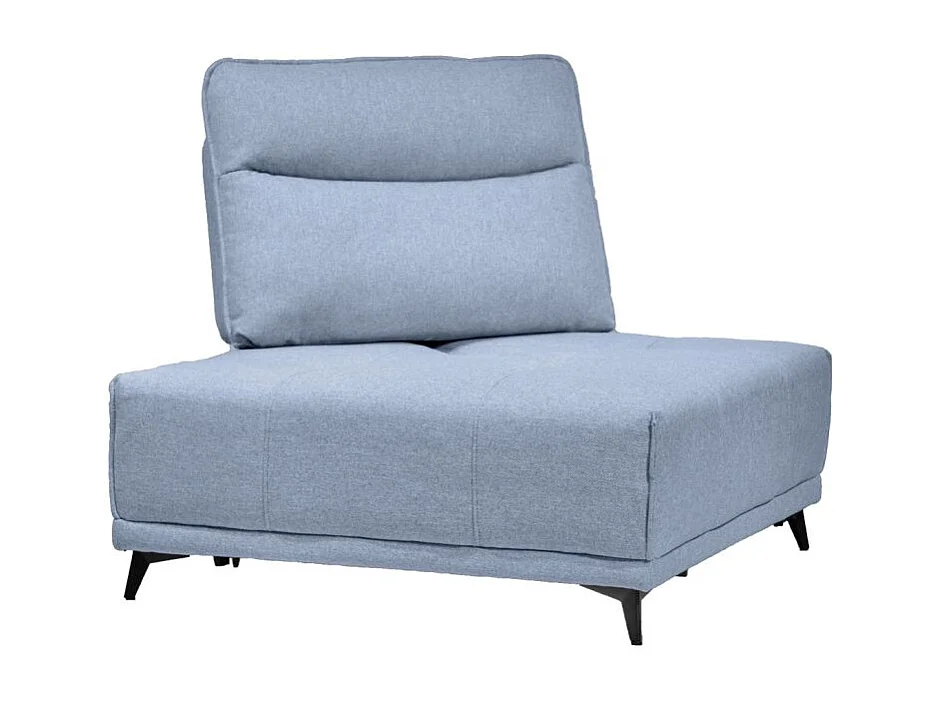 Angle pour canapé modulable tissu bleu clair dossier réglable - GINA