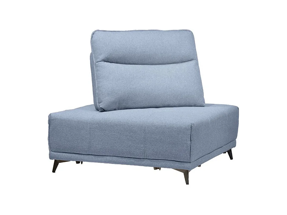 Angle pour canapé modulable tissu bleu clair dossier réglable - GINA