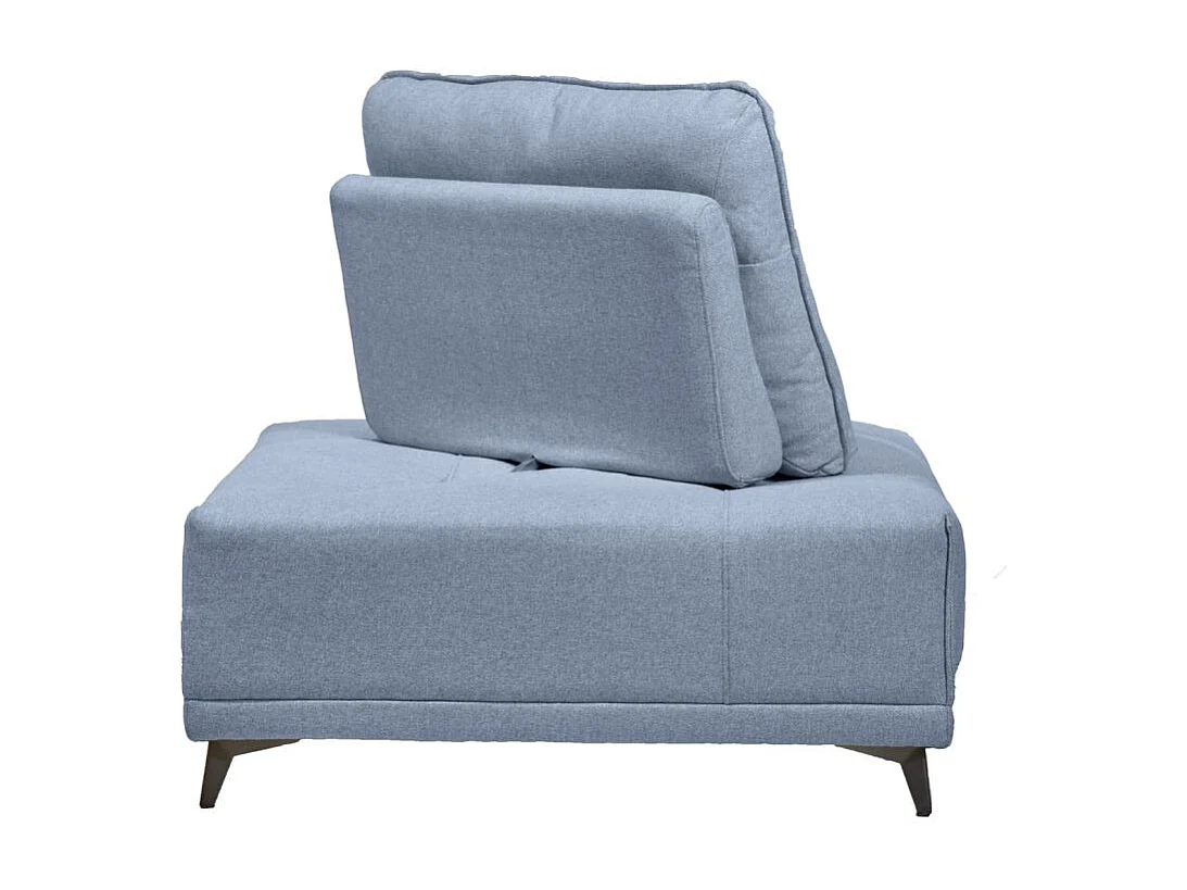 Angle pour canapé modulable tissu bleu clair dossier réglable - GINA