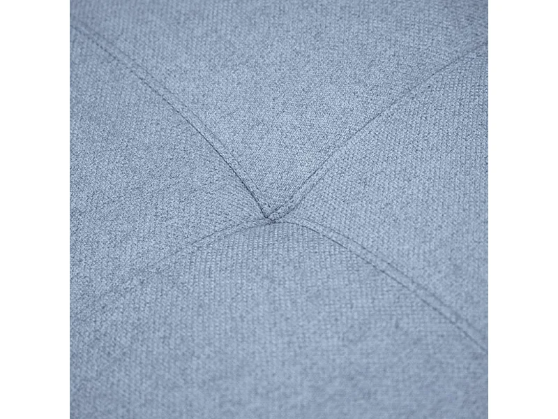 Chauffeuse canapé modulable tissu bleu clair dossier réglable - GINA