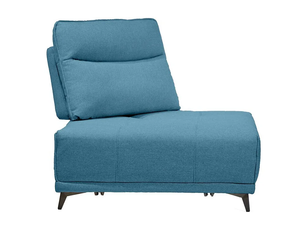 Angle pour canapé modulable en tissu bleu dossier réglable - GINA