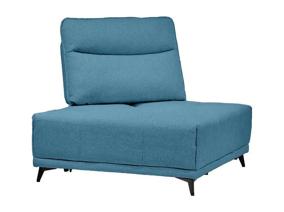 Angle pour canapé modulable en tissu bleu dossier réglable - GINA