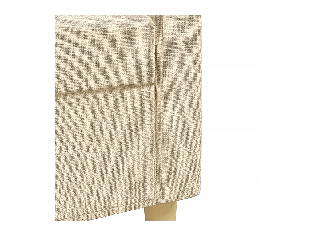 Ensemble de canapés 2 pièces avec coussins décoratifs crème tissu