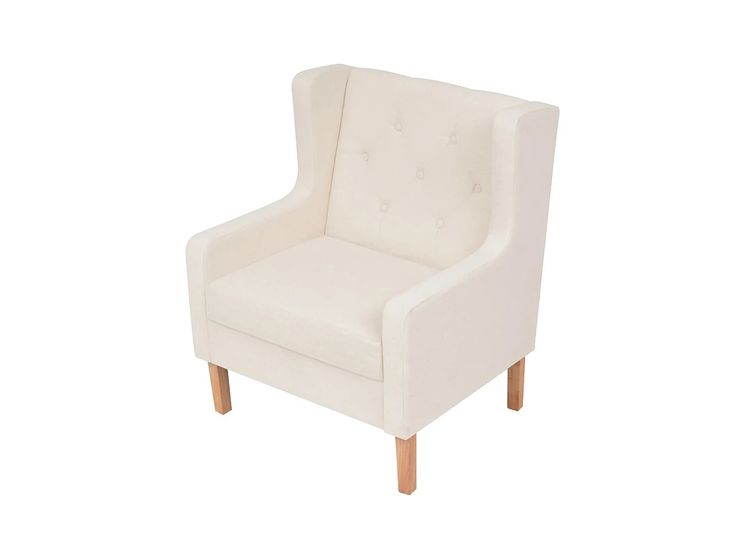 Ensemble de canapés 2 pièces tissu blanc crème