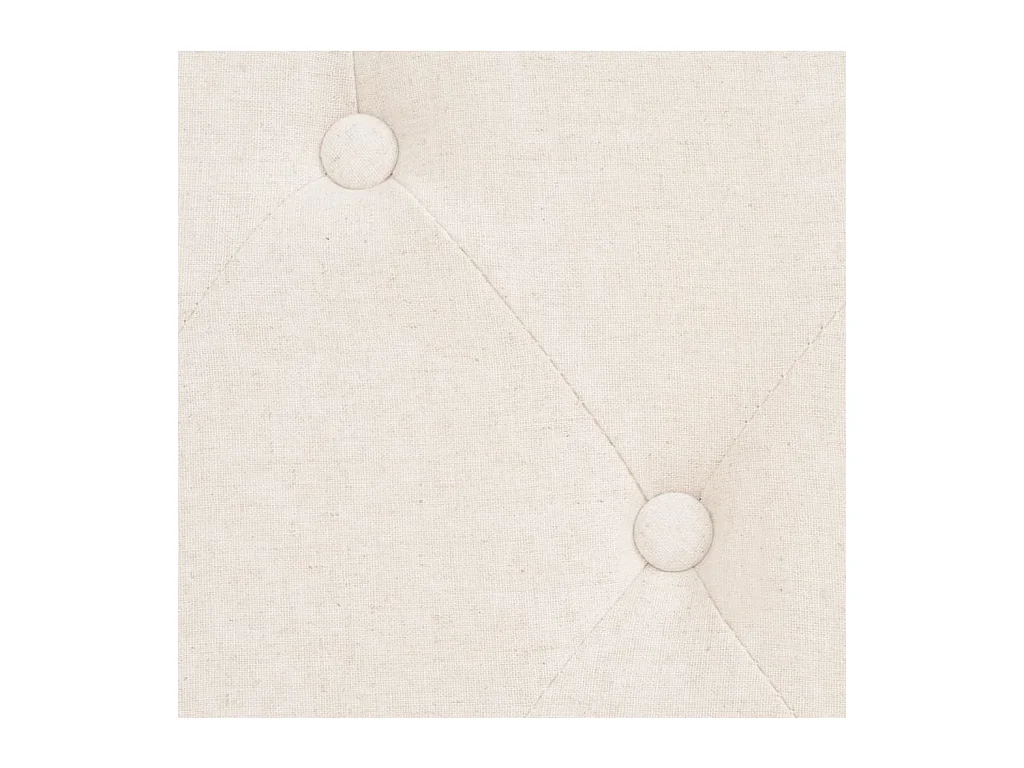 Ensemble de canapés 2 pièces tissu blanc crème