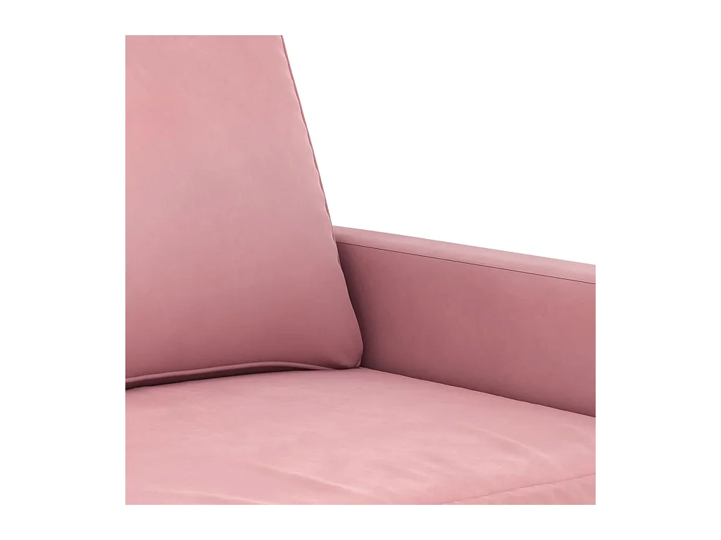 Ensemble de canapés 4 pièces rose velours