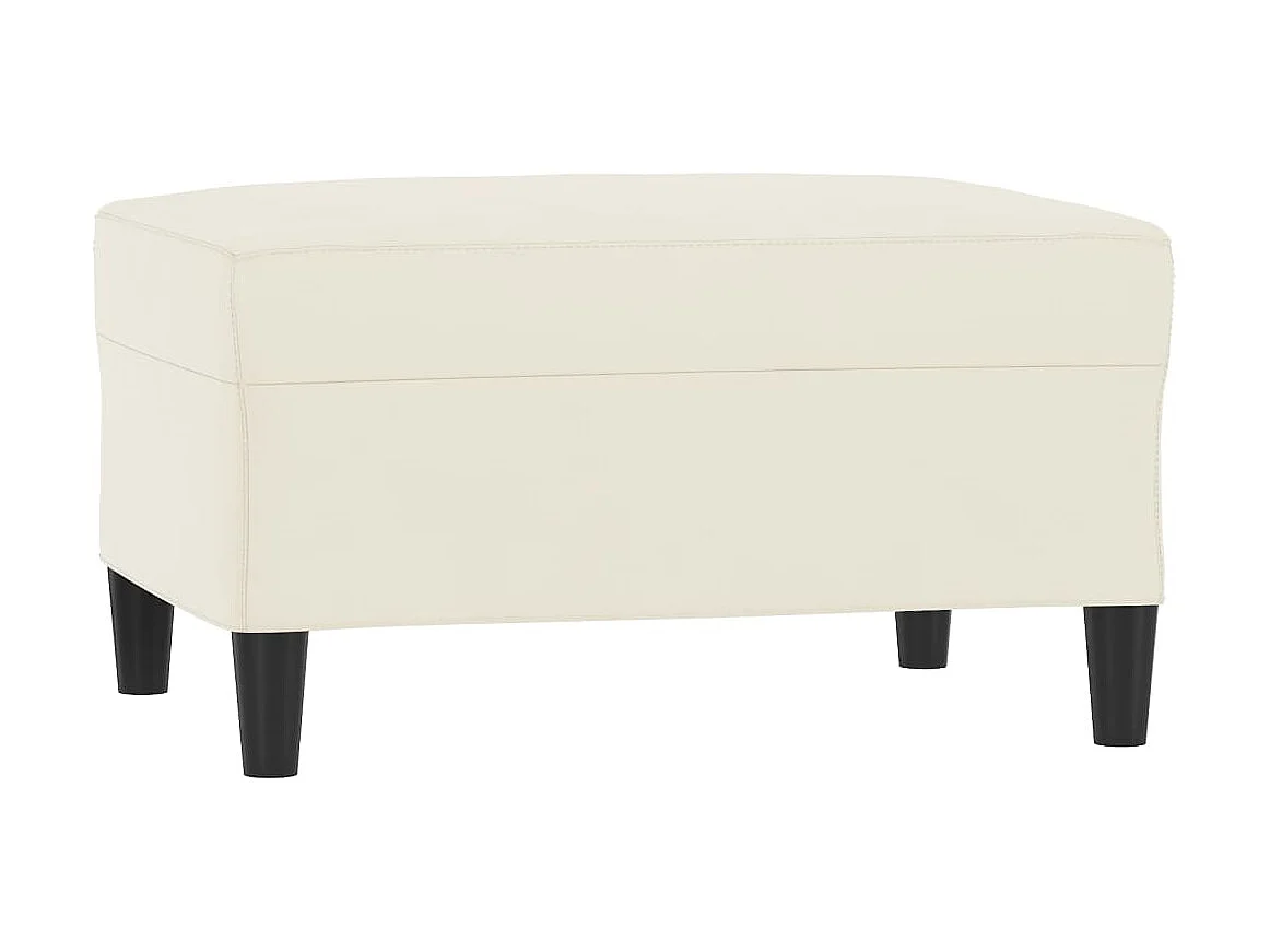 Ensemble de canapés 4 pièces avec coussins Crème Velours