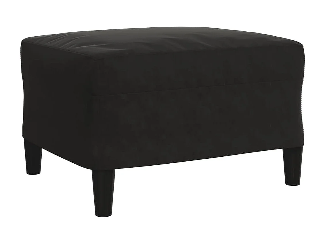 3-delige Loungeset met kussens en bolsters fluweel zwart