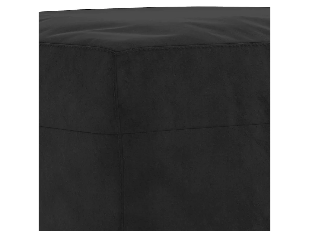 Juego de sofás con cojines 3 piezas terciopelo negro