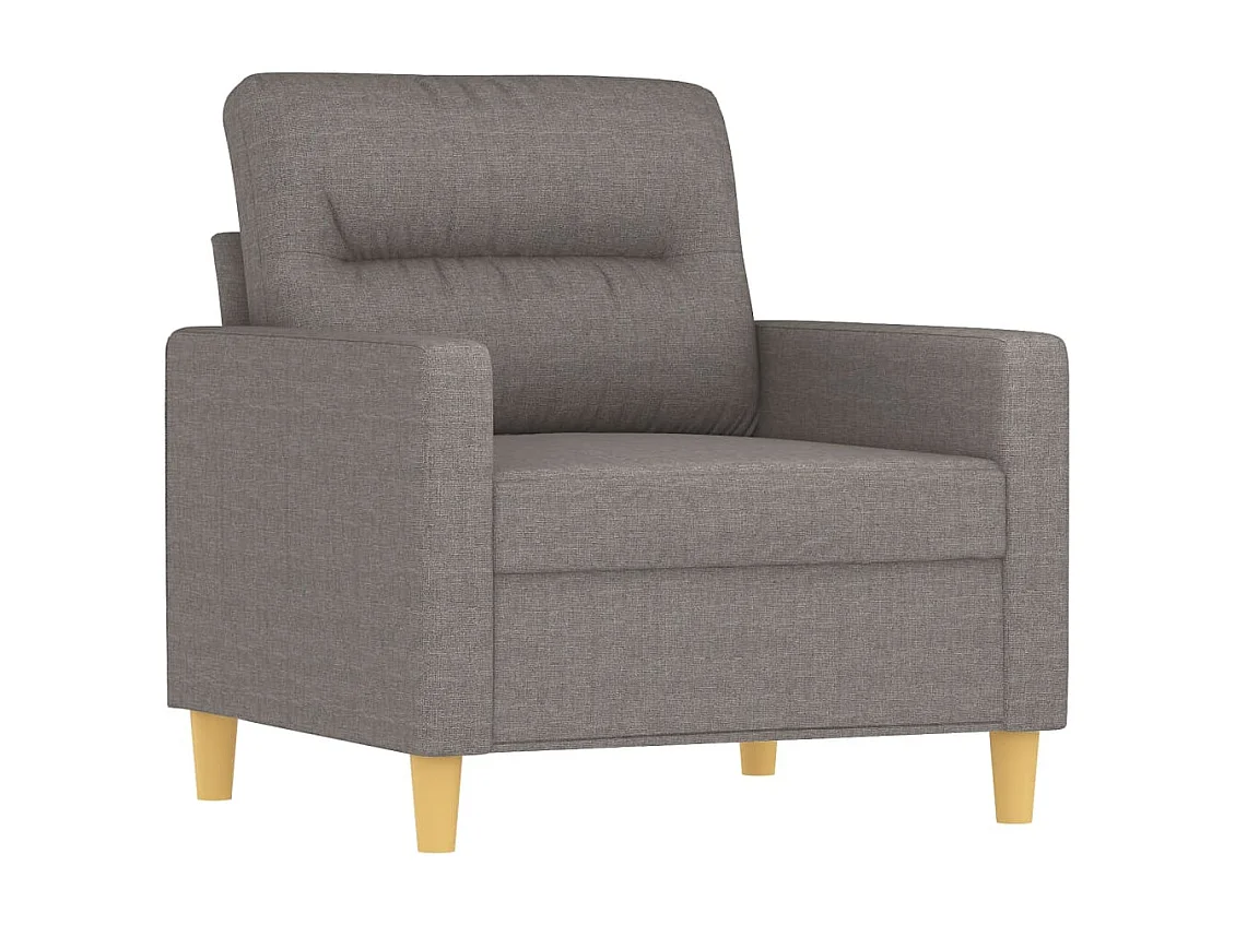 3-delige Loungeset met kussens stof taupe