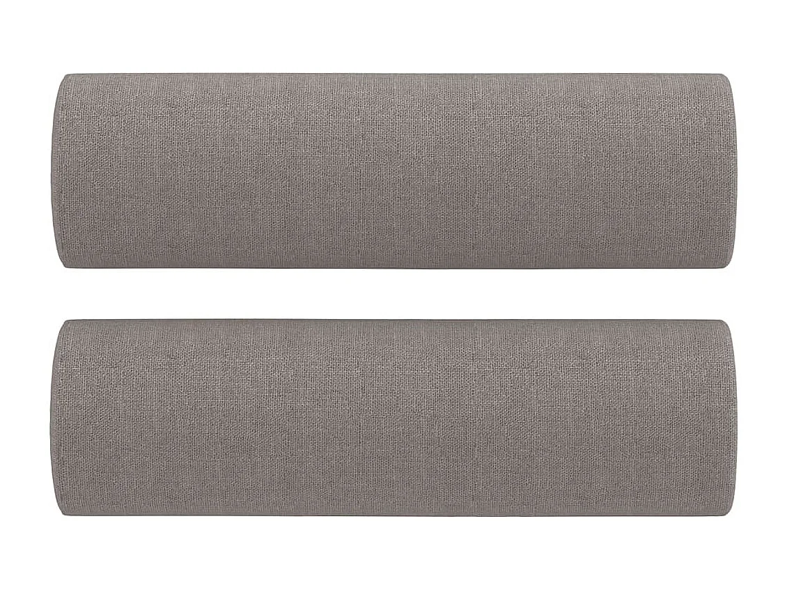 Ensemble de canapés 3 pièces avec coussins taupe tissu