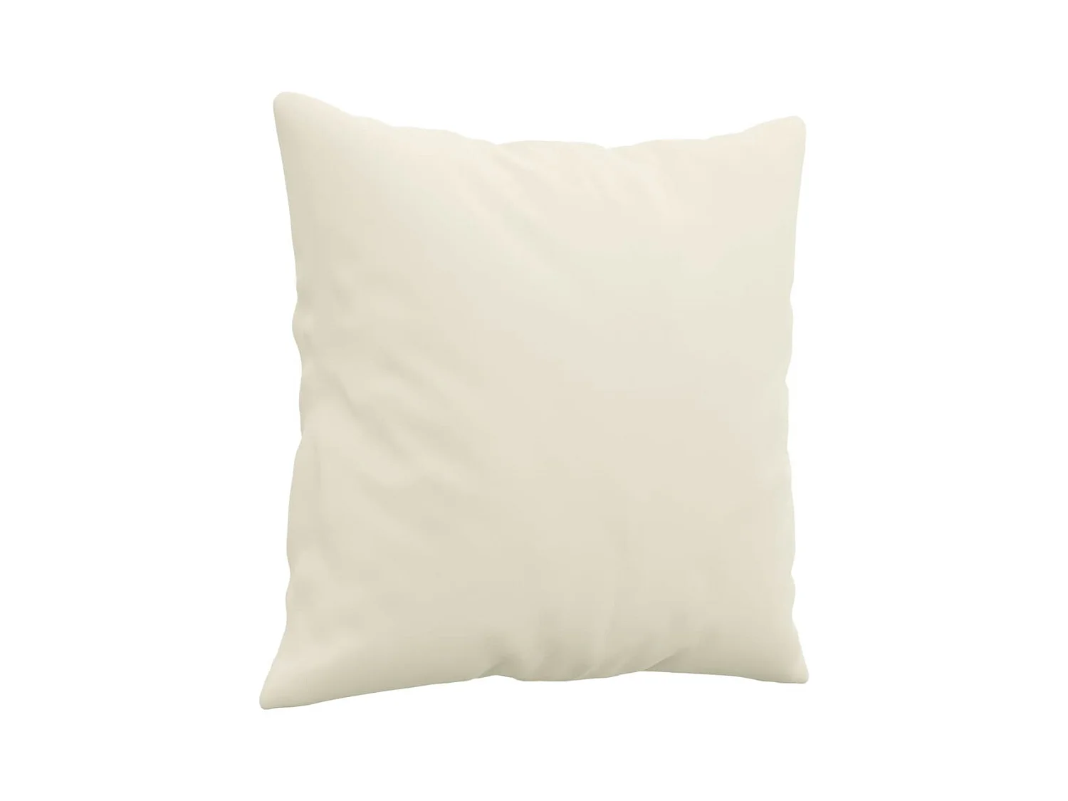 Juego de sofás con cojines 2 piezas terciopelo crema