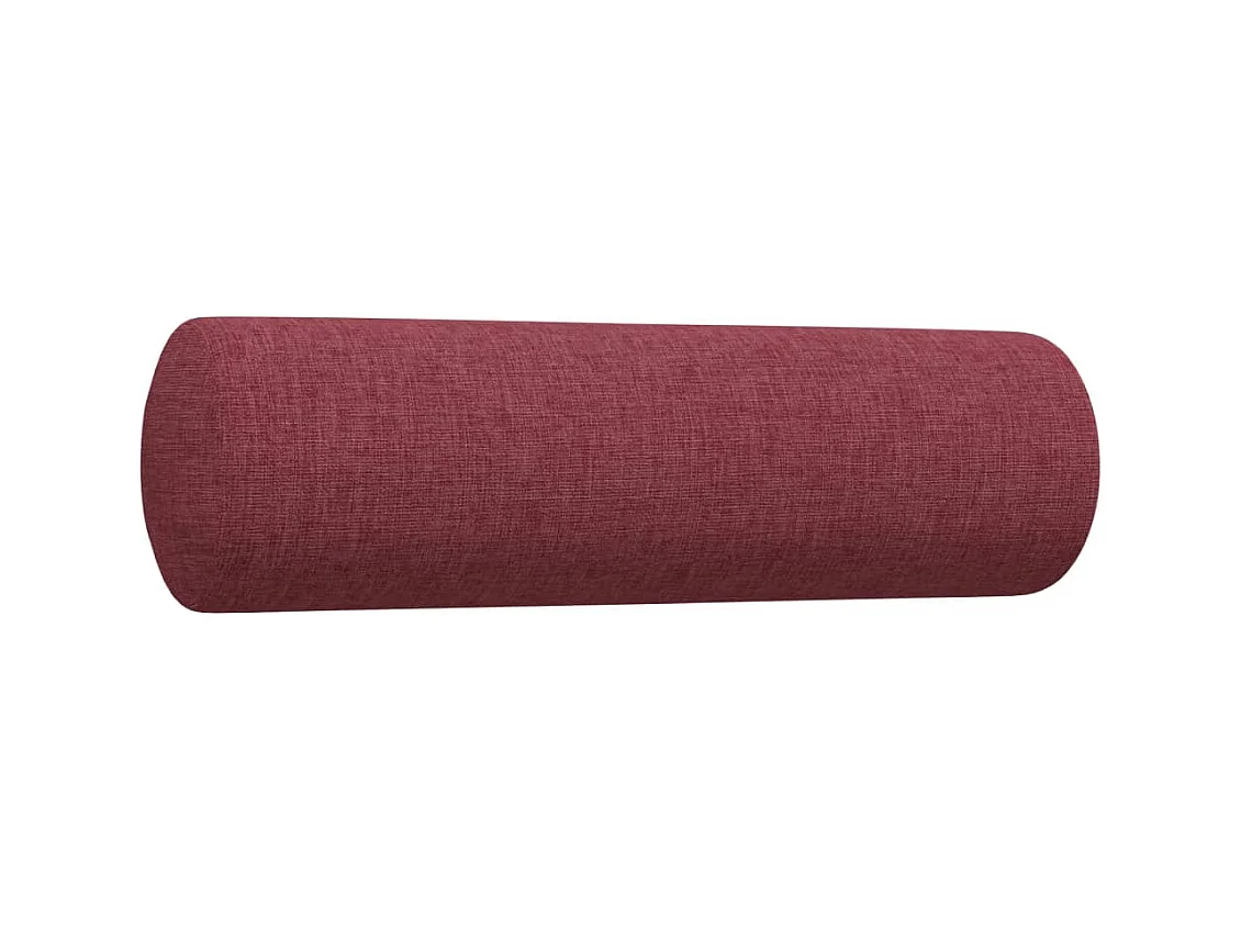 Juego de sofás con cojines 3 piezas tela rojo tinto